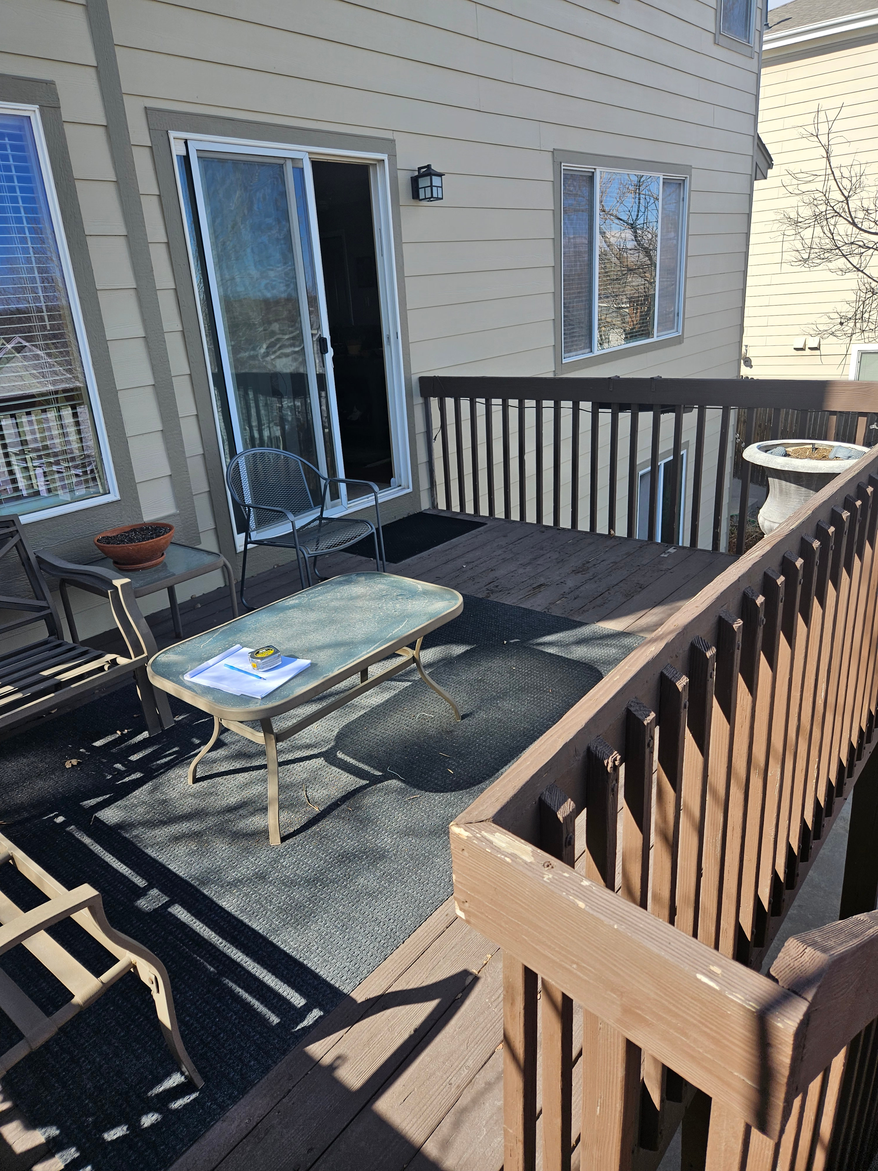 2025.04.30 Stairs, Deck, and Patio. Before 2