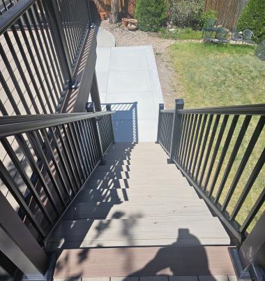 2025.04.30 Stairs, Deck, and Patio. After 2