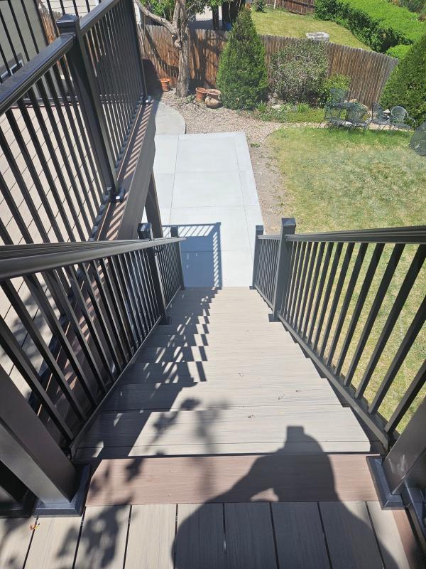 2025.04.30 Stairs, Deck, and Patio. After 2