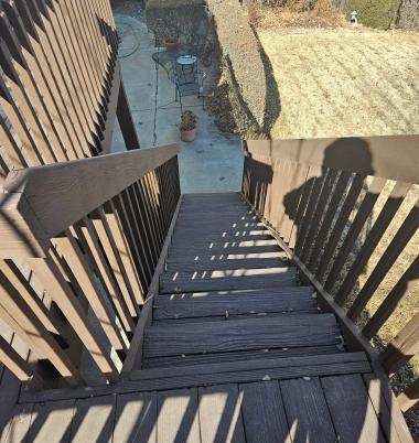 2025.04.30 Stairs, Deck, and Patio. Before 1