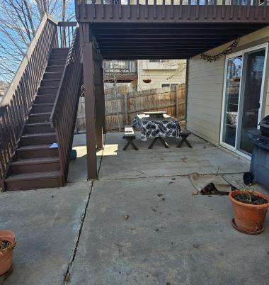 2025.04.30 Stairs, Deck, and Patio. Before 3